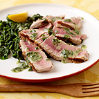 Grilled Tuna with Herb Butter 